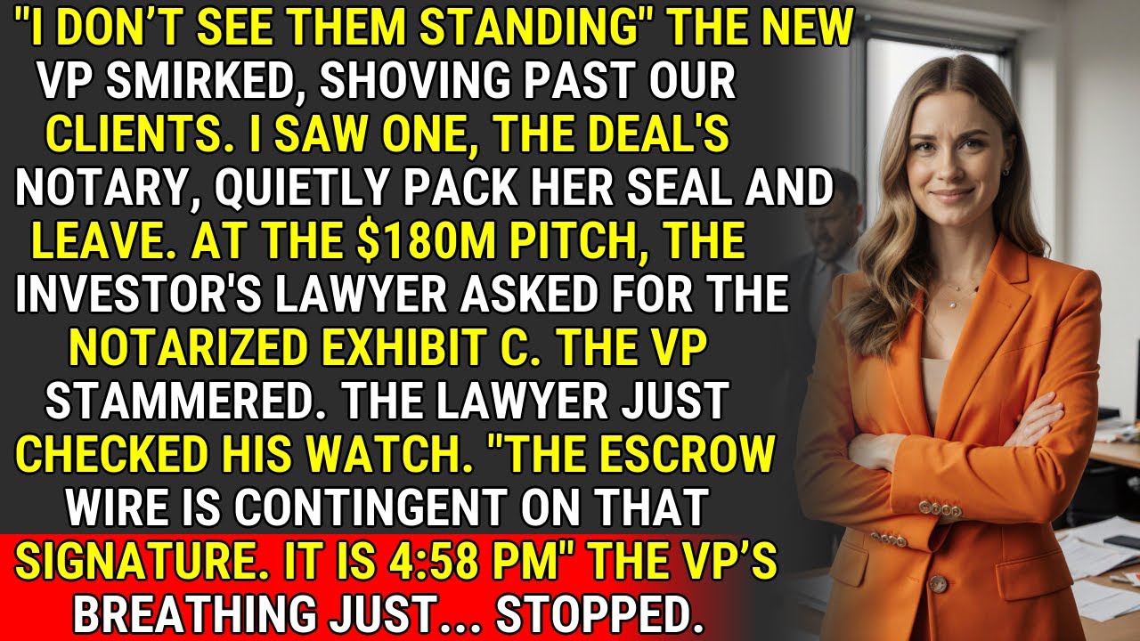 Тихий уход нотариуса нейтрализует высокомерного вице-президента | Корпоративный шах и мат