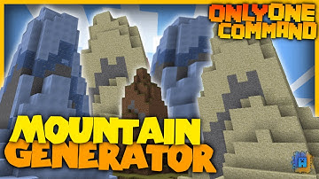 Minecraft: Mountain Generator in only one command! (1.8)