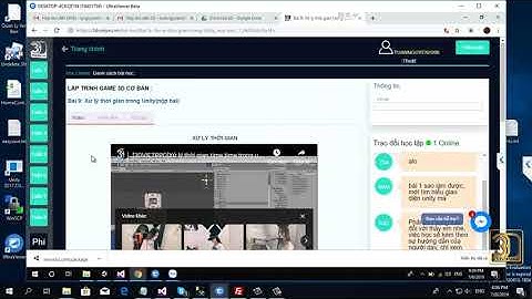 [3DVIETPRO]Một đoạn hướng dẫn khóa học lập trình game online cho bạn Thanh Tuấn - Unity 3D