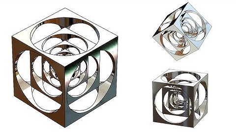 3: SolidWorks Tutorial #0003: TURNER CUBE - 3D DRAWING