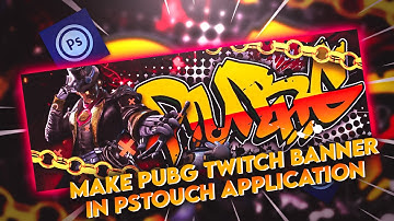 Twitch Pubg Mobile Banner On Pstouch | Speed Art Pubg Mobile Graffiti Banner