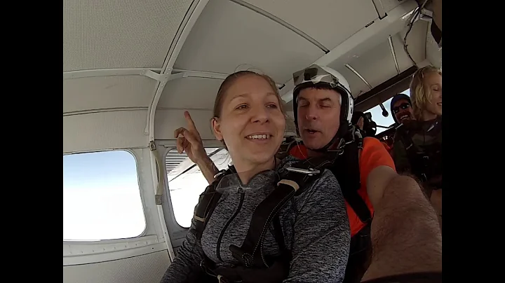 Jessica Bock goes skydiving at the Skydive Flying ...