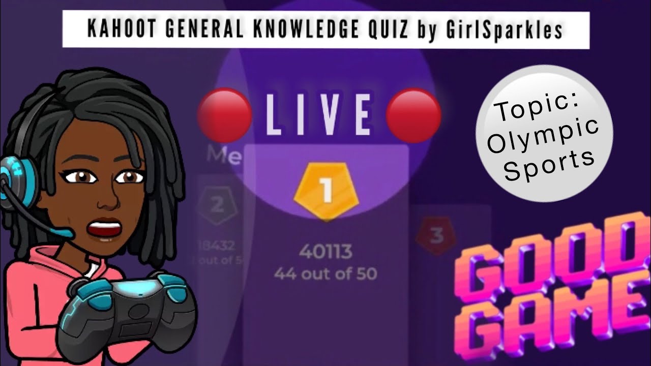 KAHOOT LIVE Olympic Sports quiz Gaming YouTube