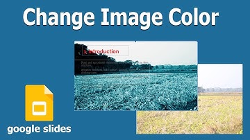 How to change image color in Google Slides Presentation