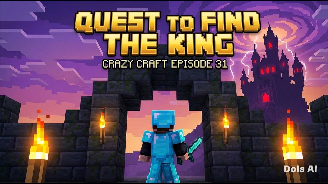 Quest to find the KING - Crazy Craft #31 - YouTube