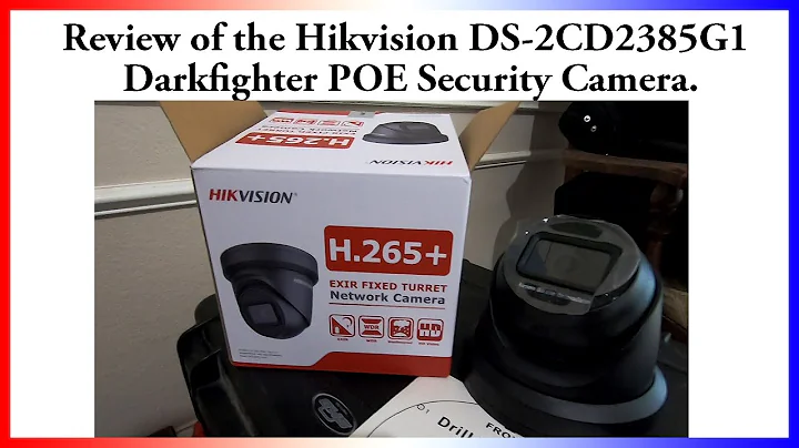 Hikvision DS-2CD2385G1 4K DarkFighter POE Surveillance Camera with Day and Night video.