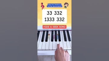 Hide-and-Seek Song - Squid Game 3 OST (Piano Tutorial) #easypianotutorial