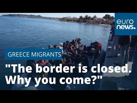 Some Lesbos residents refuse to let migrants dock in the island
