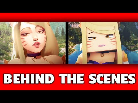 (Behind the Scenes) "K/DA Minecraft Version" Minecraft League of Legends Animated Music Video