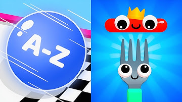 Fork N Sausage 🆚 A-Z Run 3D - All Max Android Gameplay, IOS Game 
