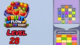 Fruit Flow Color Sort Level 28 Walkthrough