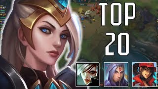 Top 20 Pentakill, Pro Plays, Outplays, 200Iq, Insane,... League Of Legends Mid