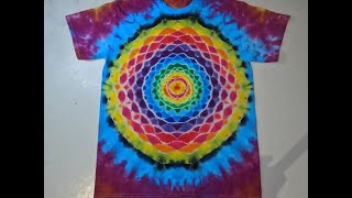 Liquid Dye 18 Point Honeycomb Mandala