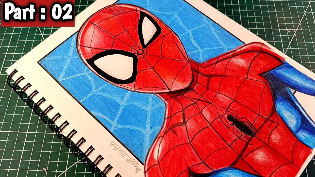 Spider Man Drawing with Colour Pencil ll Drawing Spider-man no way Home ...