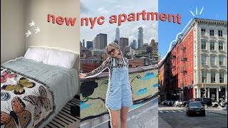 NYC MOVING VLOG: empty apt tour &amp; unboxing stuff (part 2)