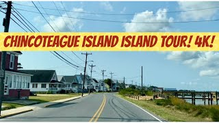 Chincoteague Island Scenic Drive! 2022! 4K!