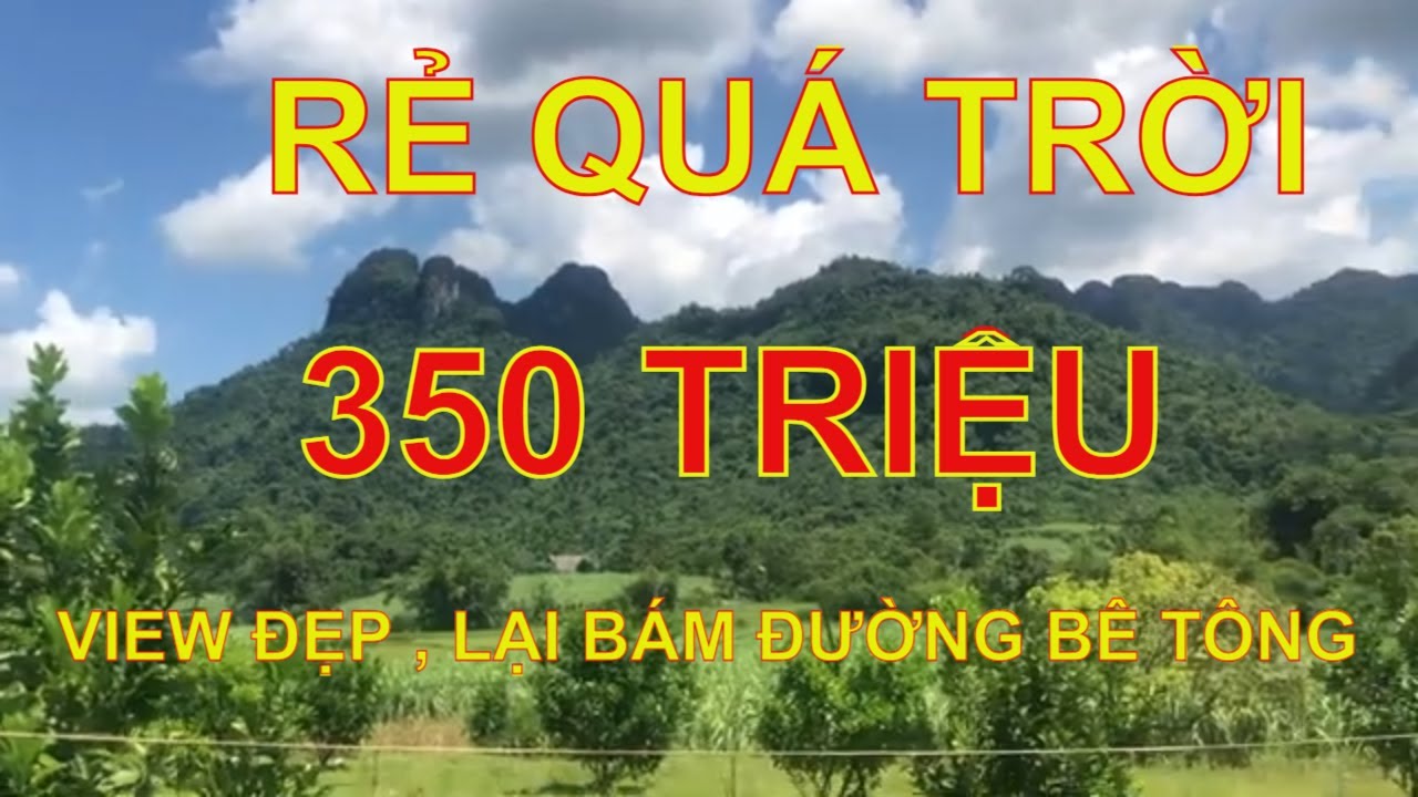 ( Đã Bán ) gấp mảnh đất view núi 350 triệu DT 1200m... - youtube