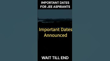 🔥Important News JEE 2024 Aspirants.JEE mains dates announced! 💥 #shorts #jeemains#iitbombay #jeenews