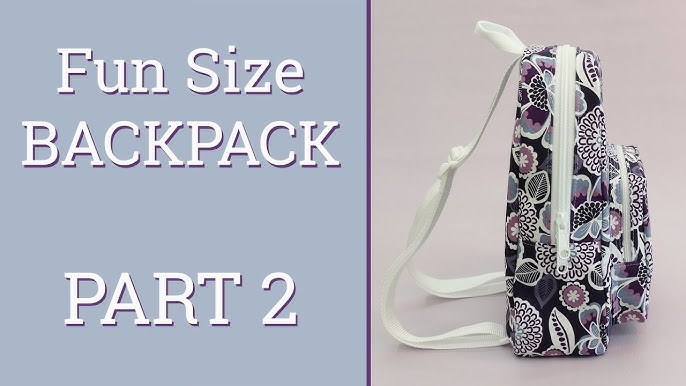 Let's Sew the Park Mini Backpack-Version 2 by Rosie & David