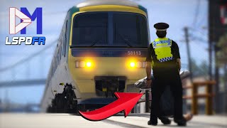 Police Save man from HUGE Train Crash | British Transport Police (GTA5 UK Police Mod  LSPDFR) #51