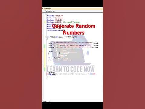 How to Generate Random Numbers in C++ | Random Number Generator C++ | # ...