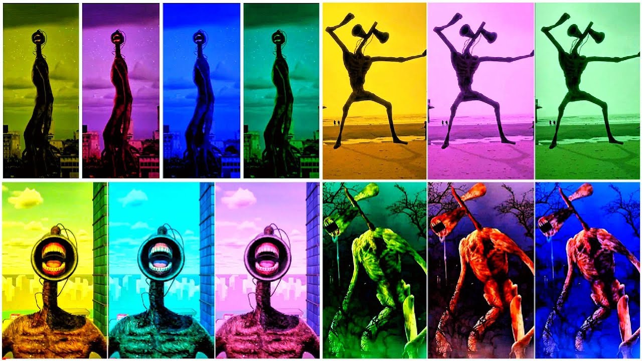 Siren head megamix coffin dance meme song cover siren head mega colour battle coffin dance
