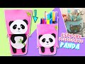 Estuche Desplegable Panda - DIY Haz tu Cartuchera desplegable | Manualidades aPasos