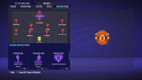 FIFA 21 Custom Tactics - Recreate 4-2-3-1 of Manchester UTD -  Replicate real system