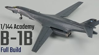 Rockwell B-1B Lancer USAF 1/144 Academy 12620 Full Build Video | RWO Models