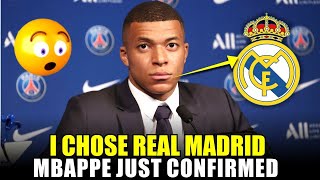 SÍ CONFIRMED! ¡MBAPE DROPPED THE BOMB! NO ONE IMAGINED IT | REAL MADRID NEWS