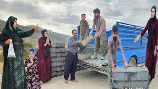 Bringing building materials to the mountains; a single mother's dream about to come true