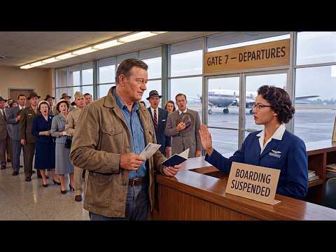 Airline Staff Denies Boarding to John Wayne — What Happened Next Shocked Everyone
