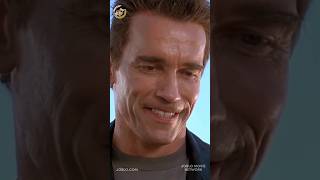 The Terminator learning how to smile scene #movie #arnoldschwarzenegger