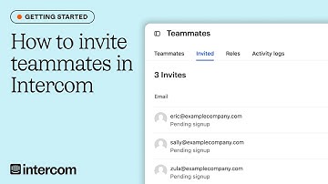 How to invite your teammates in Intercom