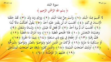 سورة البلد   تعليم الأطفال   المنشاوي