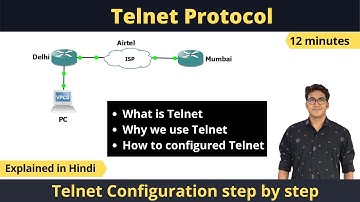 Telnet Protocol in Hindi | Telnet Configuration step by step | How to take remote access of devices|