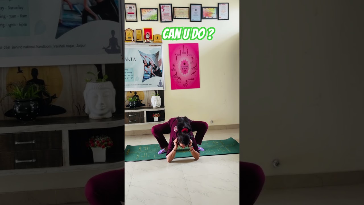 Can you do this task ? #challengeyourbody #challengeyourself #yogateachertips