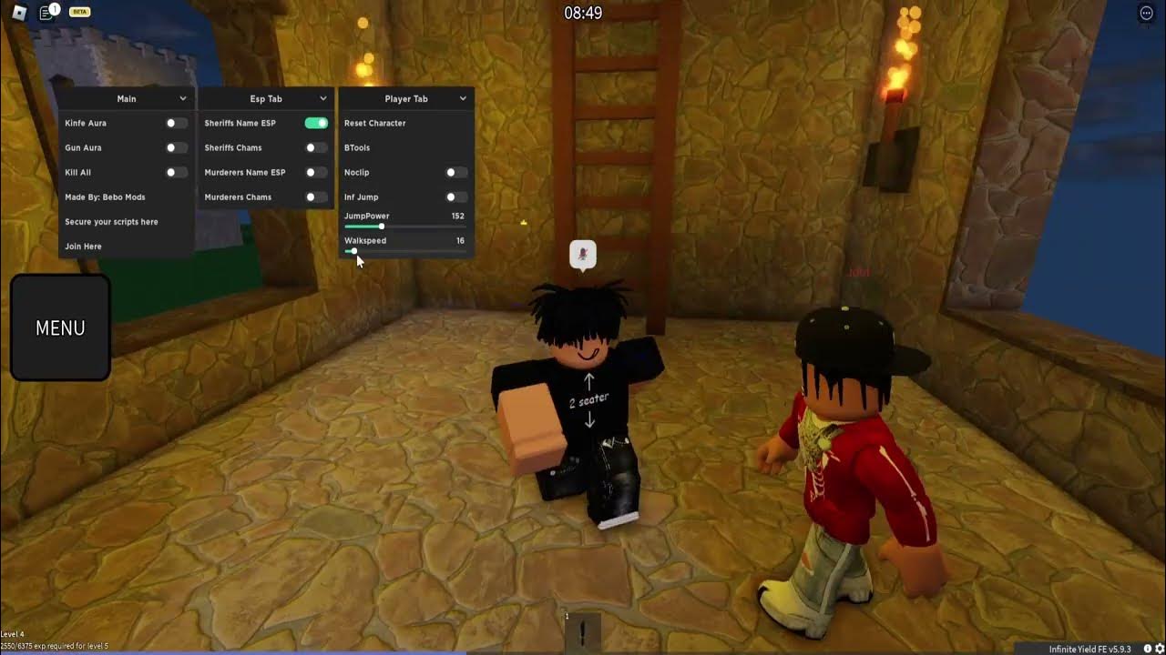  roblox murderers vs sheriffs op script youtube