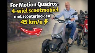 For Motion Quadros review: 4-wheel mobility scooter with a scooter look and 45 km/h ⚡ #mobile