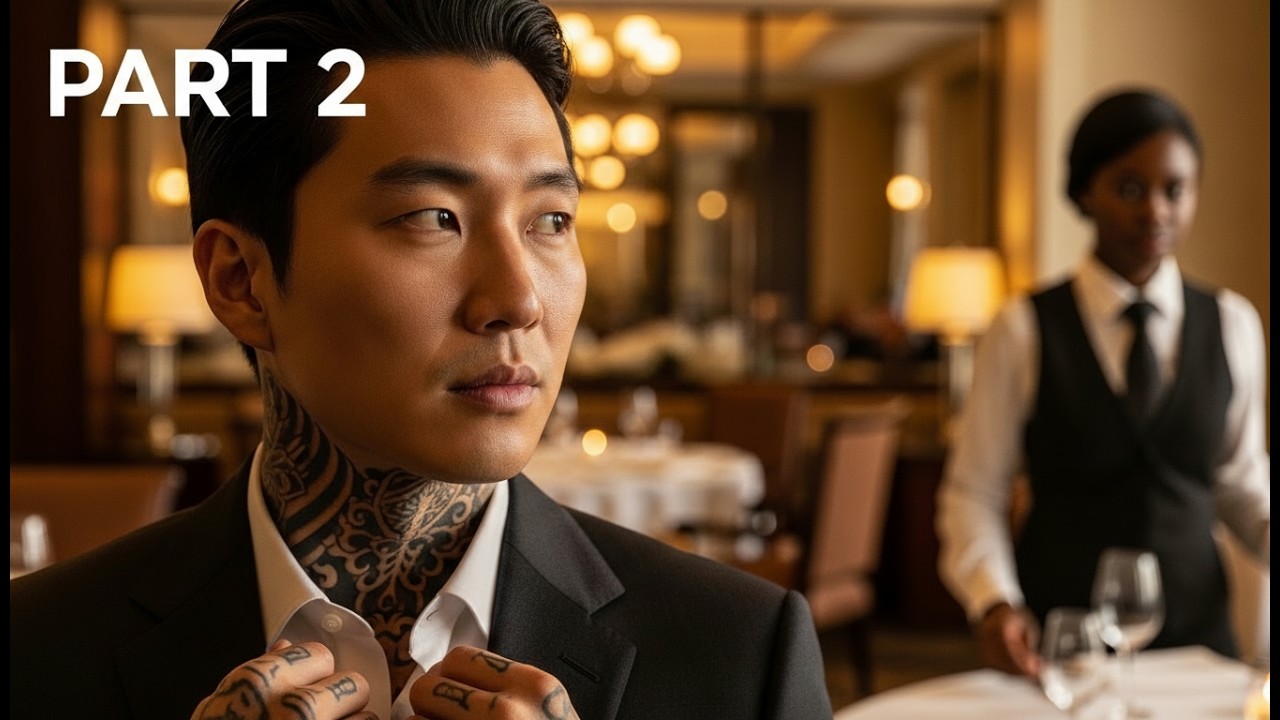 (PART 2) One Look! Korean Mafia Boss Couldn't Stop Staring at Black Waitress Working Two Jobs