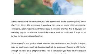 Common Pregnancy Symptoms after IUI