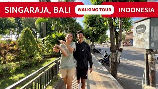 Bali's new tourist center 🇮🇩 BALI WALKING tour in SINGARAJA Bali 2024 | Indonesia