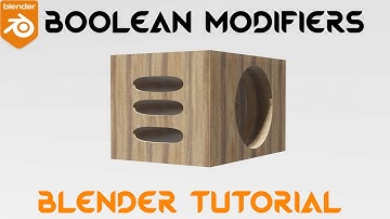 [Boolean Modifiers] How to Cut Holes in Objects  | Blender