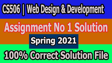 CS506 Assignment No 1 Solution File-Spring 2021