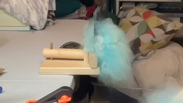 Combing wool fibre from fleece using Valkyrie wool combs and a hackle