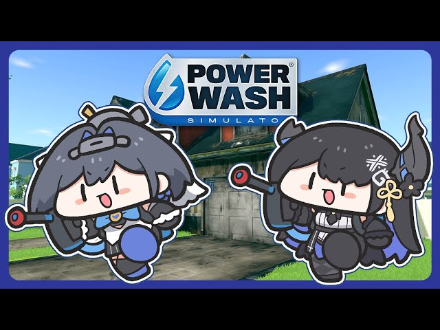 【PowerWash Sim】Crow and Raven go washing! 🎼のサムネイル