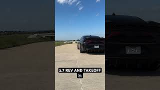 STRAIGHT PIPED RT Daytona REV AND TAKEOFF😮‍💨 #viralvideo #dodgechargerrt #automobile #viralvideo