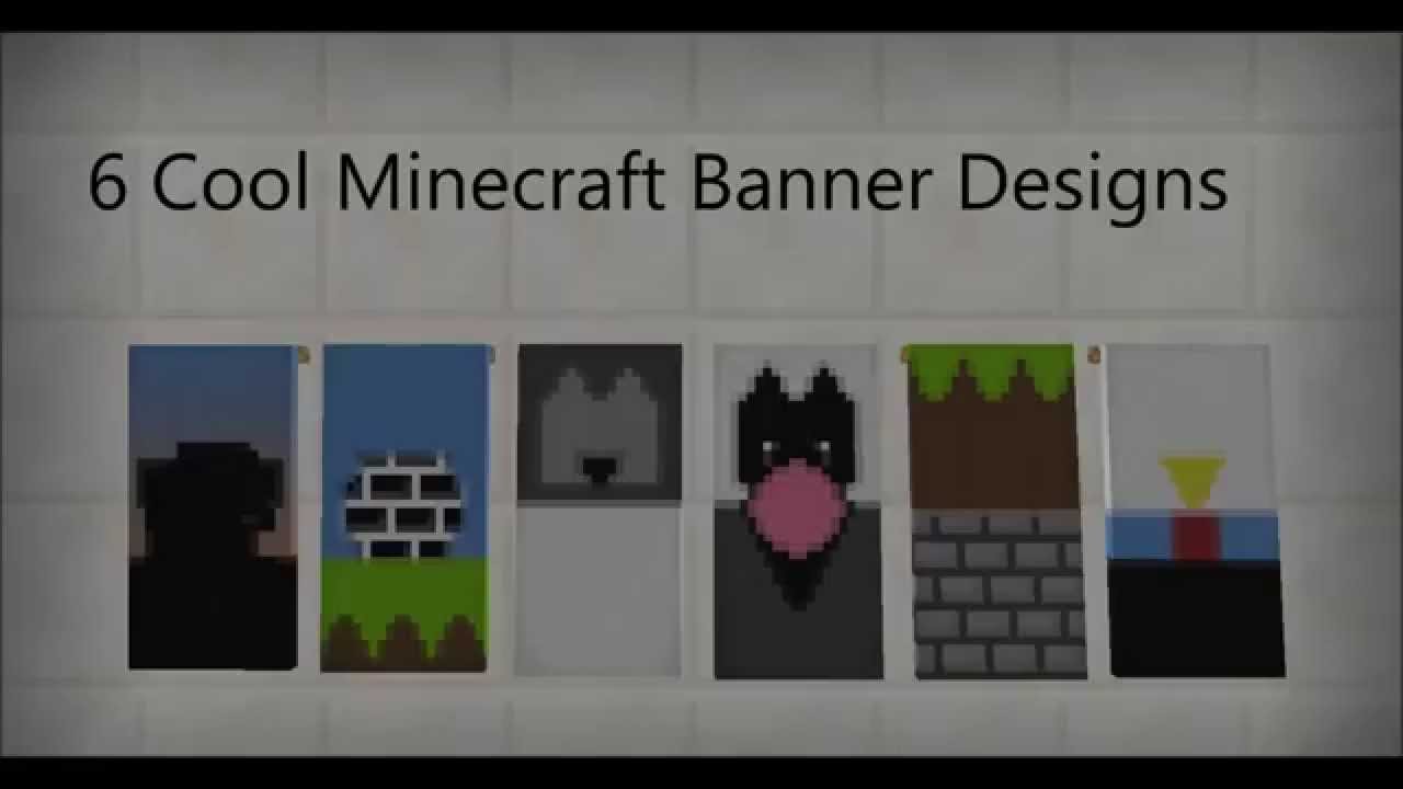 6 Cool Minecraft Banner Designs YouTube