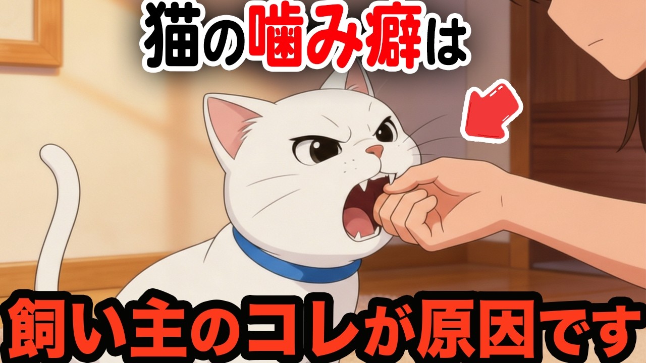 猫に噛み癖がつく飼い主のNG行動【猫雑学】