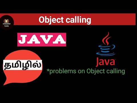 Object calling in Java tamil||Java full course for beginners in tamil||CODESPOT TAMIL